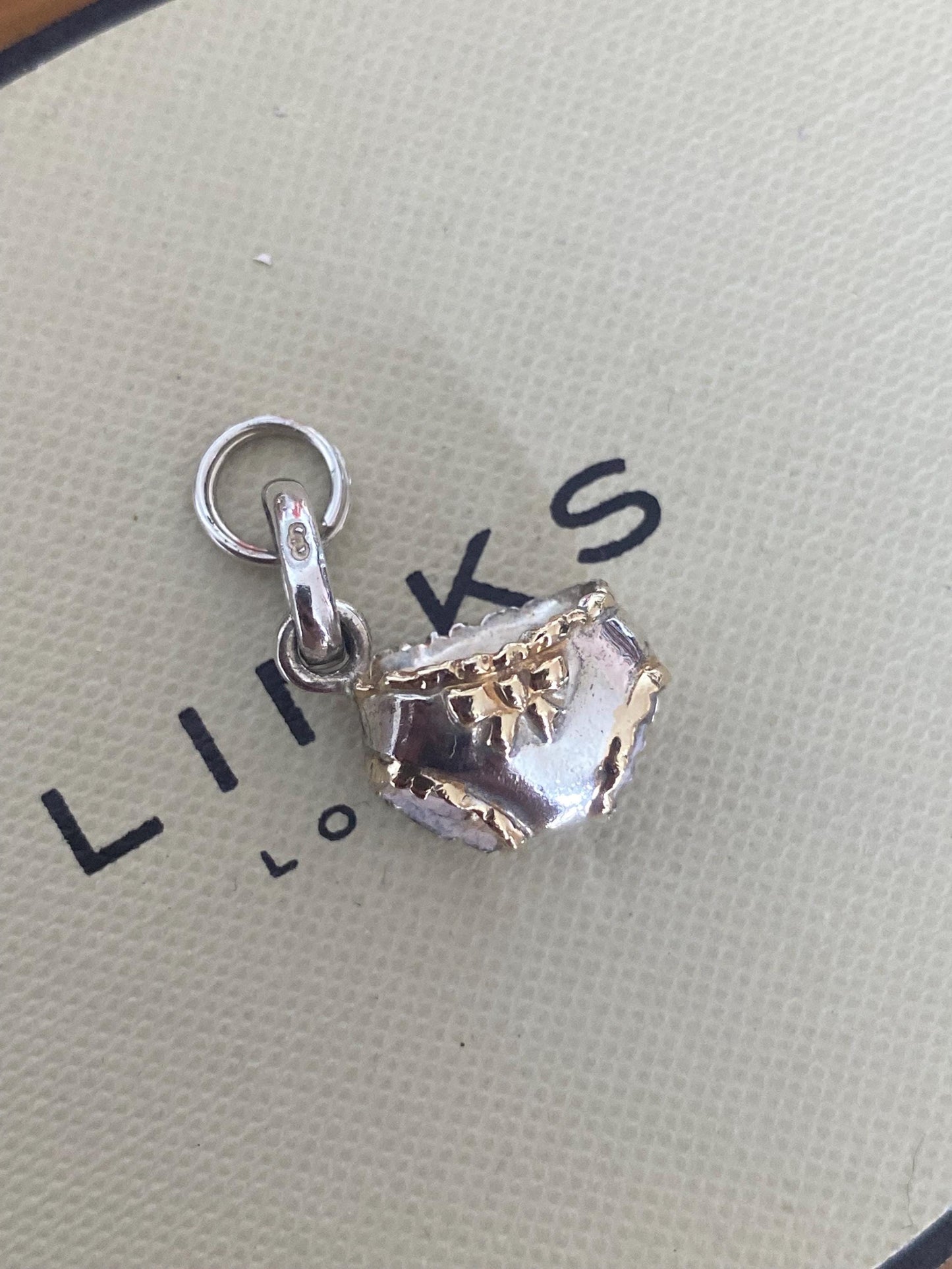 Links of London 'Lucky Knickers' Charm, Sterling Silver, 18k Gold Vermeil Detail, genuine