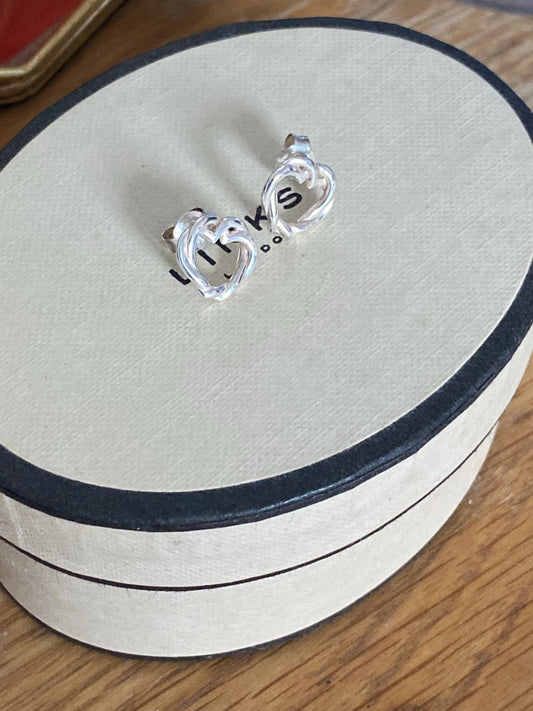 Links of London Kindred Soul Sterling Silver Stud Earrings, genuine, with box