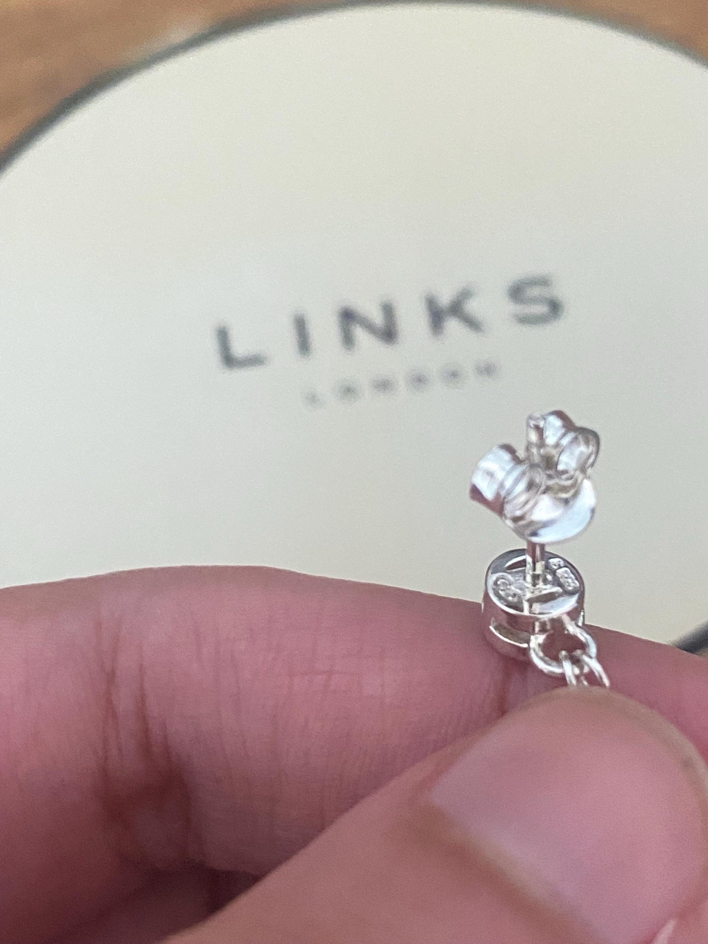 New Links Of London Genuine topaz drop Earrings, sterling silver