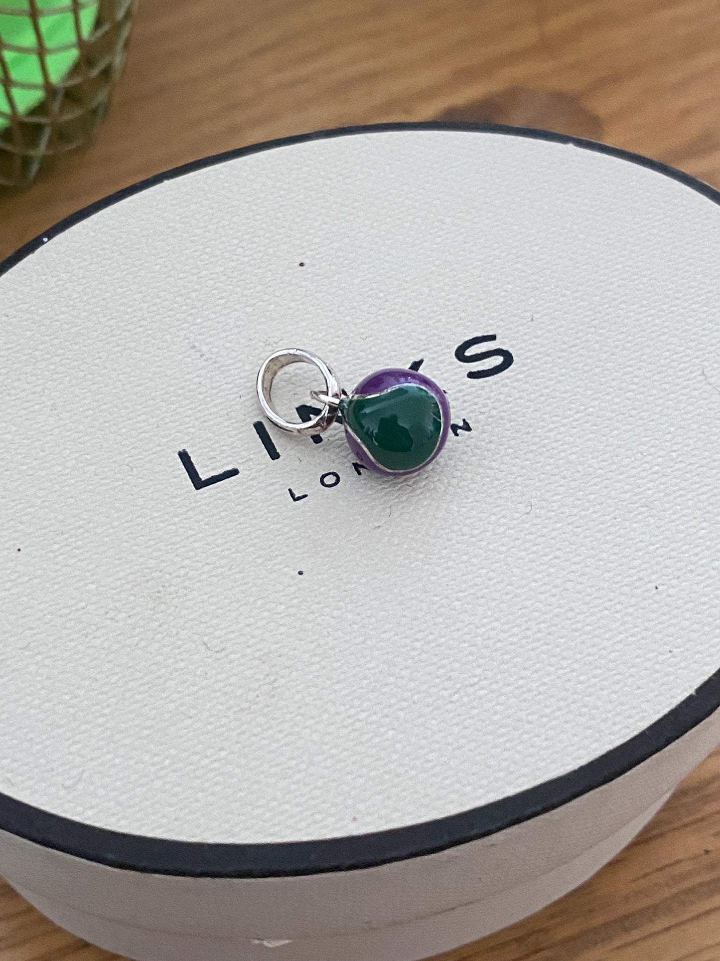 Genuine Links of London Wimbledon Tennis ball Charm, sterling silver