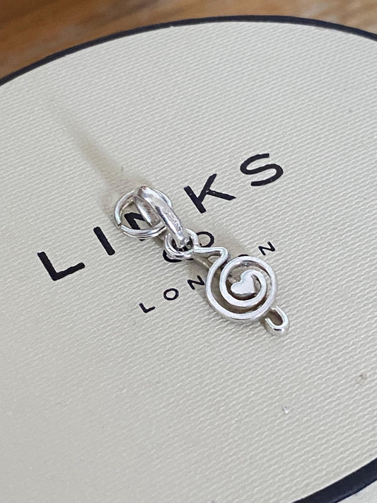 Gorgeous Links of London music note Charm, Sterling Silver, Hallmarked, Fantastic Condition, Genuine