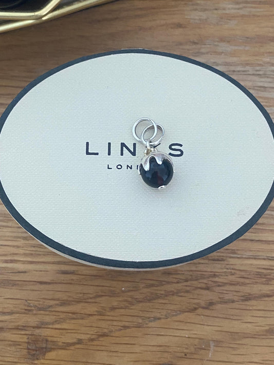 Genuine Links of london Christmas Pudding With 18ct Gold Vermeil Rare