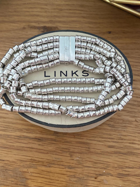 Rare Genuine LINKS OF LONDON Hallmarked multi strand Allsorts Bracelet, vintage with box