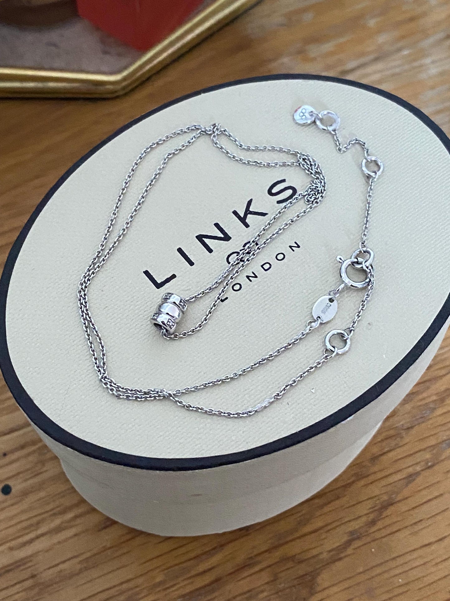 Gorgeous Links of London xs Sweetie diamond Necklace, Sterling Silver, with box