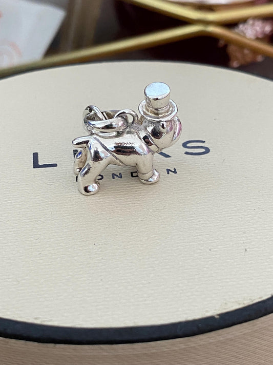 Super cute Links of London British Bull Dog In Top Hat Charm Links Of London, Genuine, Assay Hallmarked