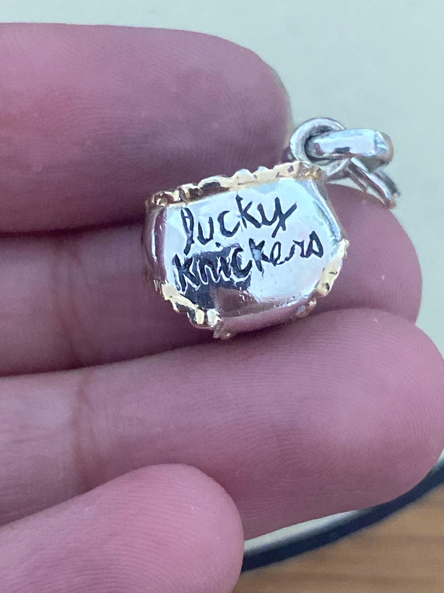 Links of London 'Lucky Knickers' Charm, Sterling Silver, 18k Gold Vermeil Detail, genuine