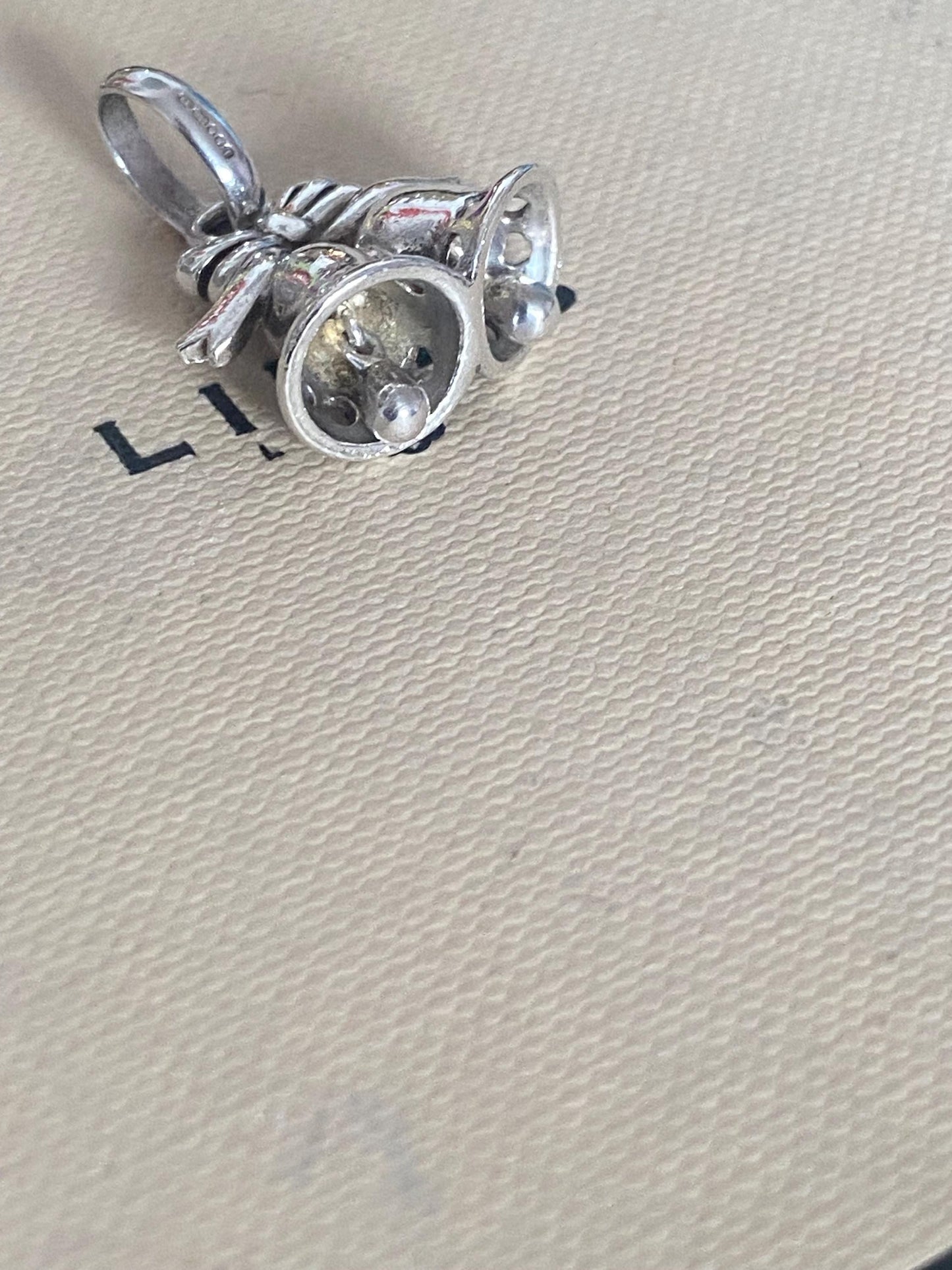 Rare gorgeous Links of London Wedding Bells Charm, Sterling Silver, assay Hallmarked