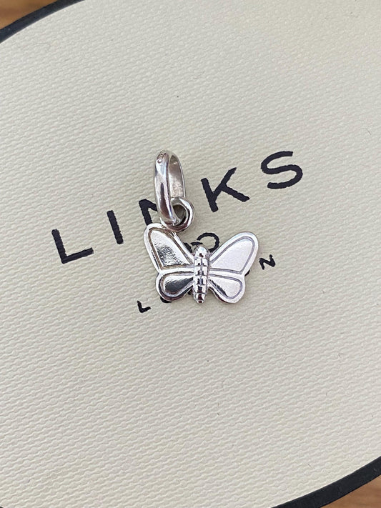 cute genuine rare Links of London sterling silver butterfly charm
