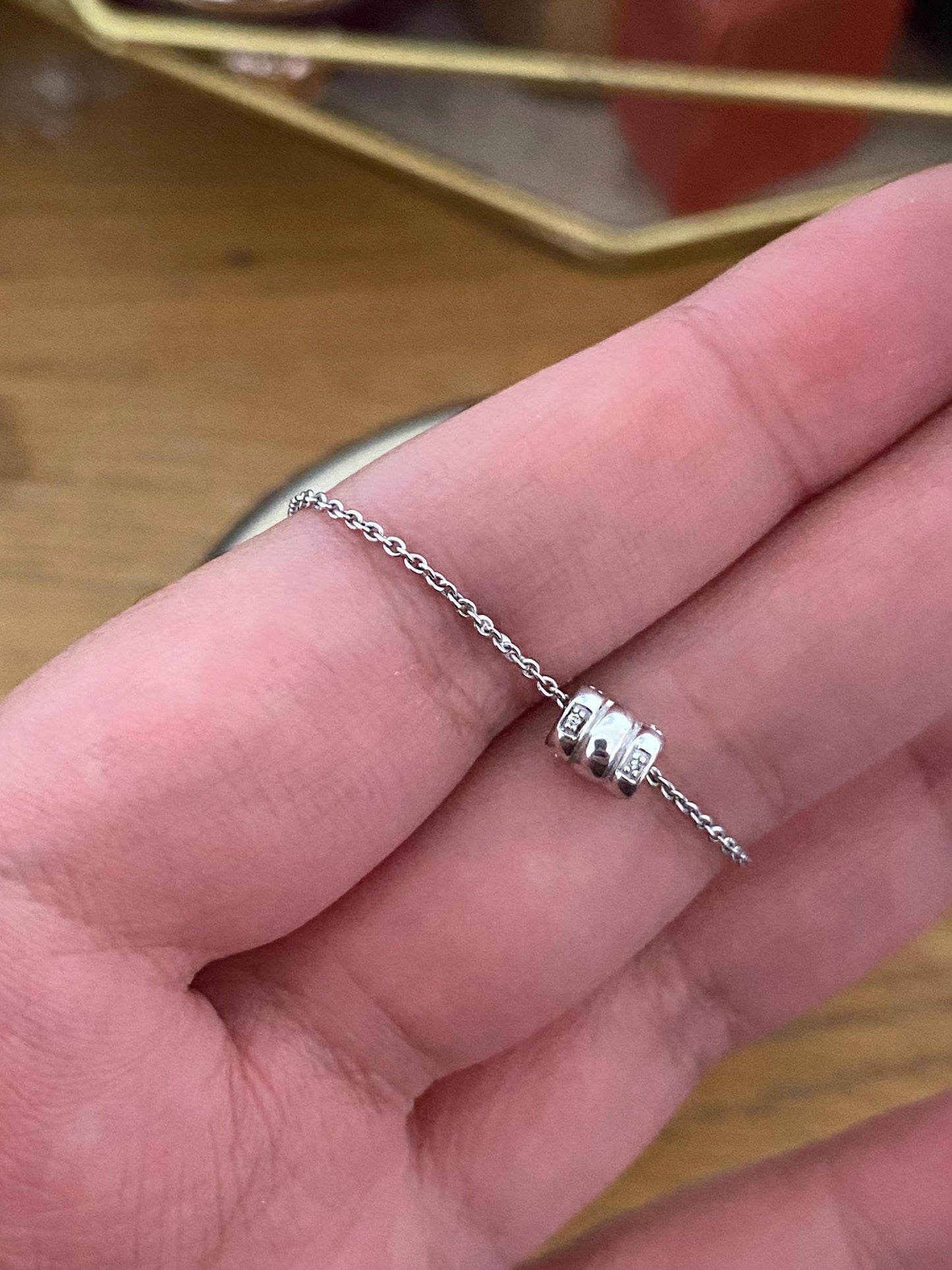 Gorgeous Links of London xs Sweetie diamond Necklace, Sterling Silver, with box
