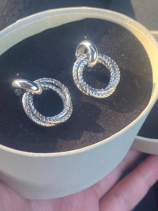 Brand New Links Of London Genuine Aroura Drop Earrings In Box, sterling silver