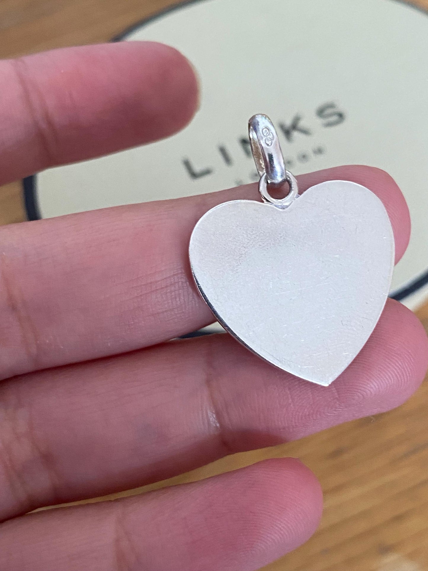Beautiful genuine rare Links of London sterling silver large heart charm