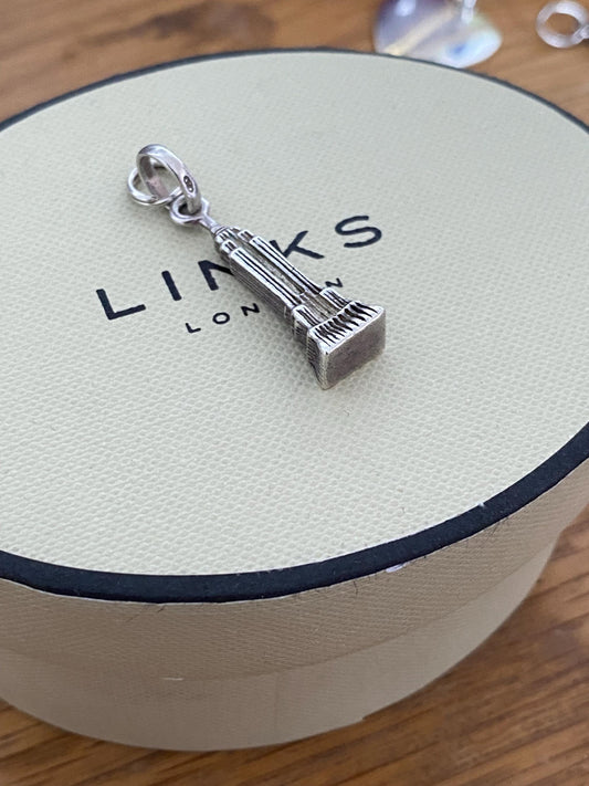 Beautiful genuine rare hallmarked Links of London sterling silver Empire State Building charm