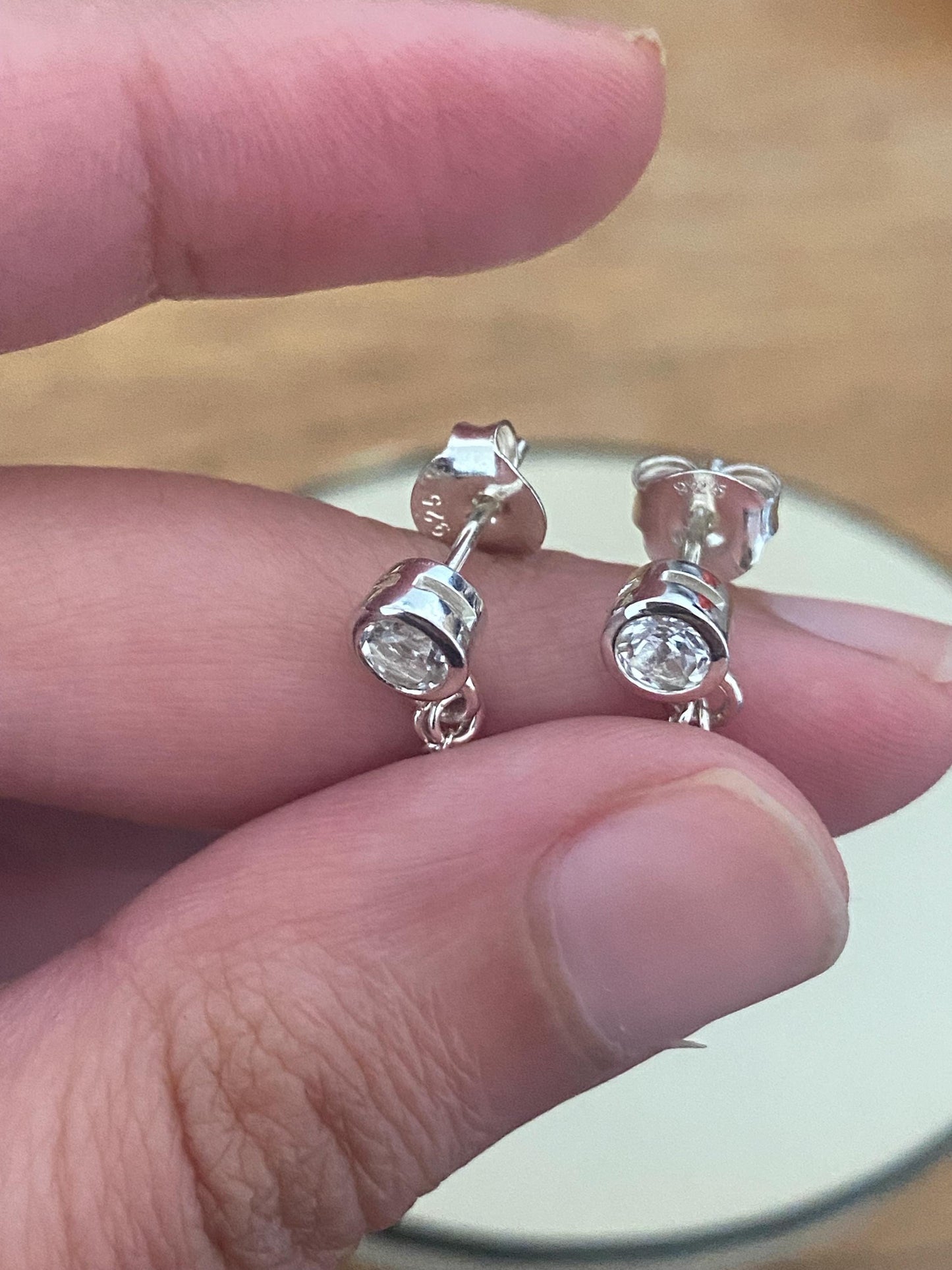 New Links Of London Genuine topaz drop Earrings, sterling silver