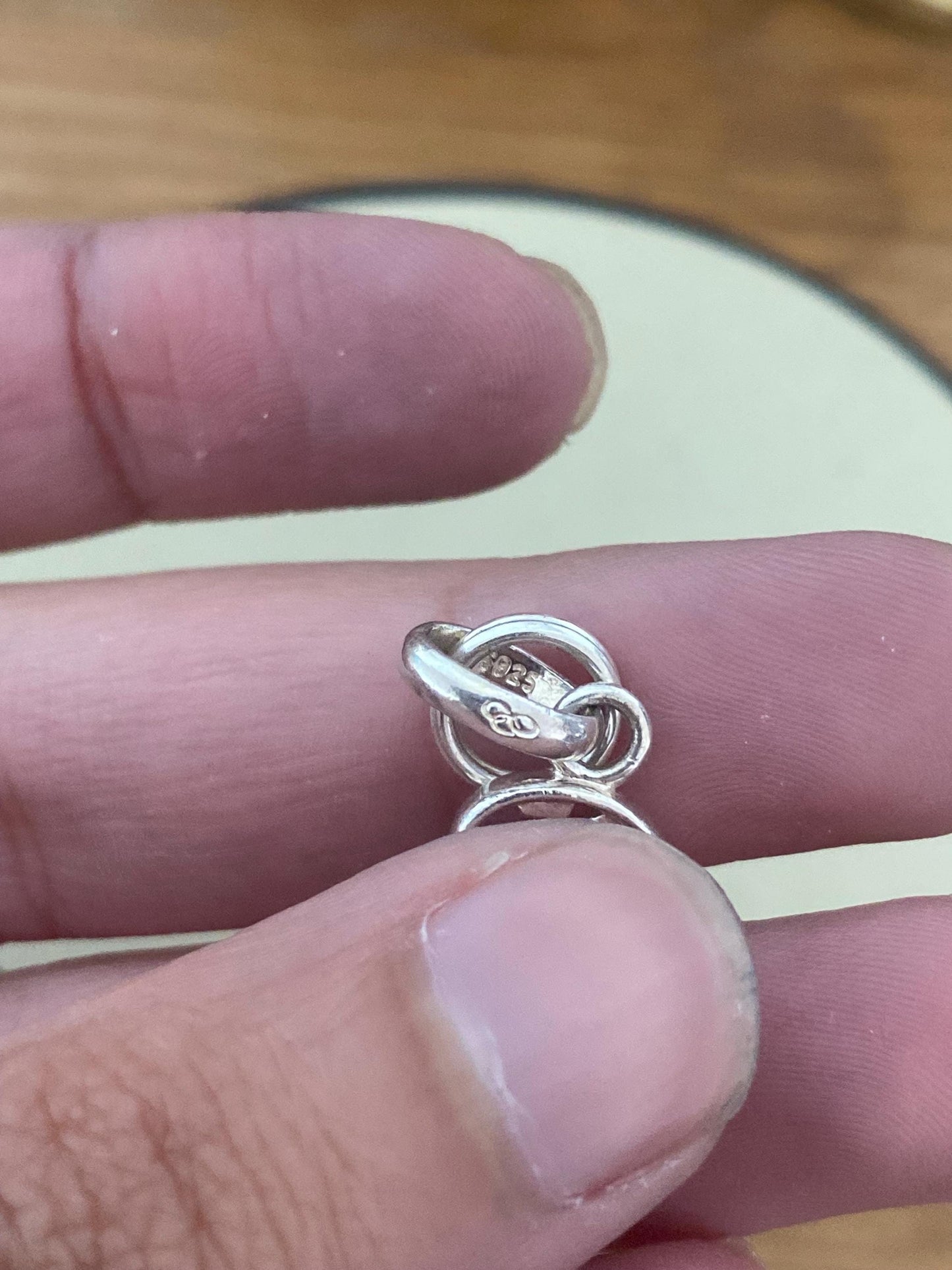 Beautiful genuine rare Links of London sterling silver key ‘18’ charm, genuine