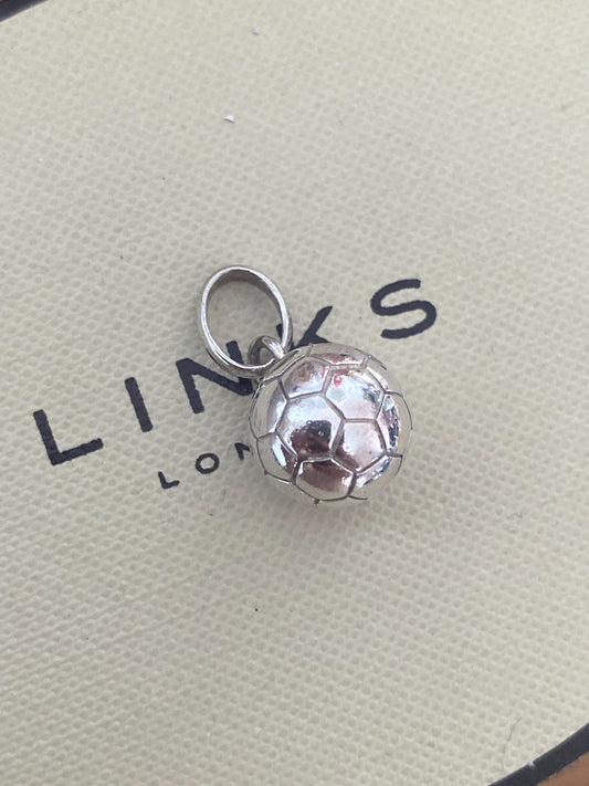 Fabulous Links of London Football Charm, Sterling Silver, genuine