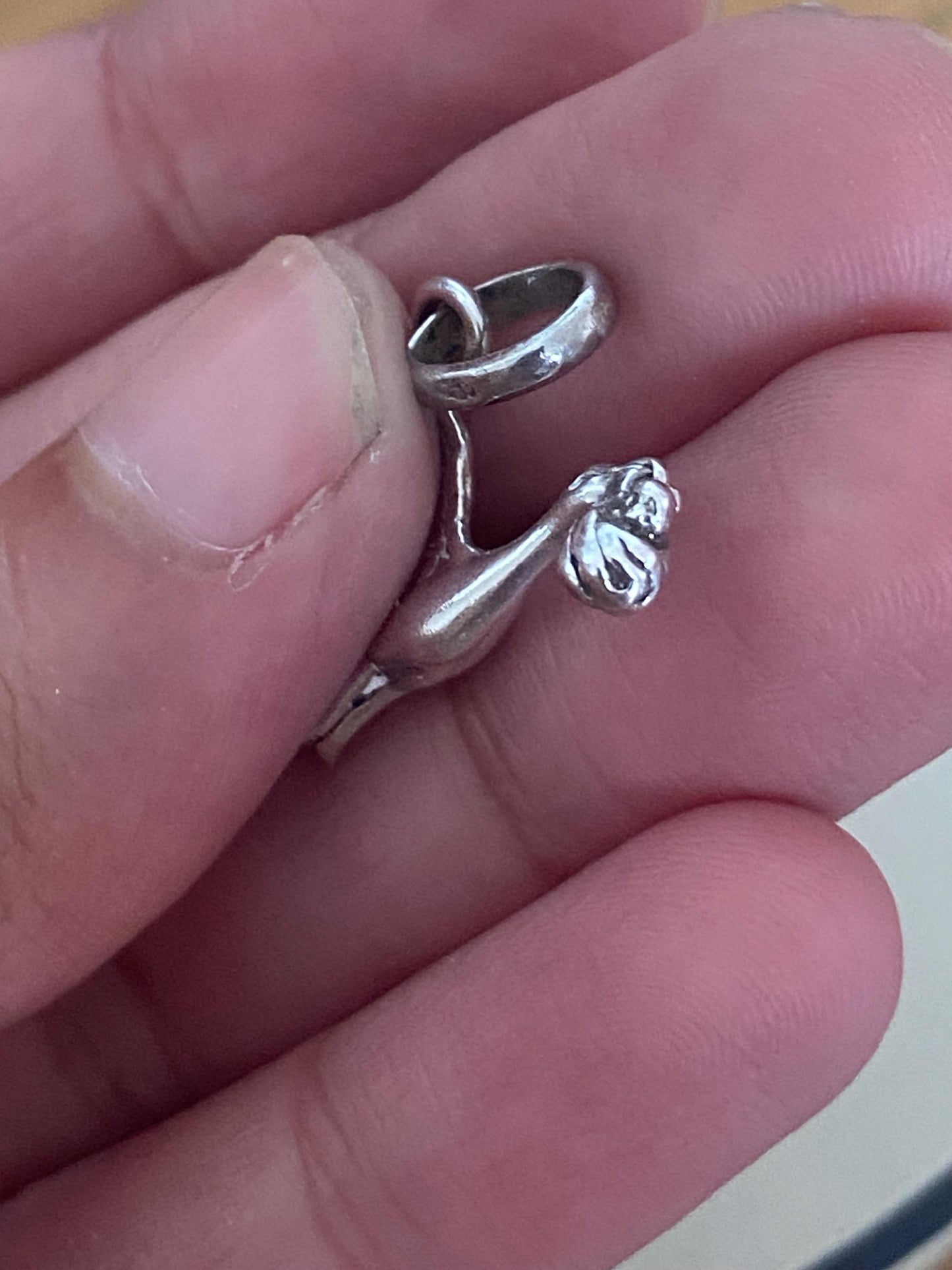 Absolutely gorgeous Links of London Sterling Silver Stork and Baby charm, sterling silver