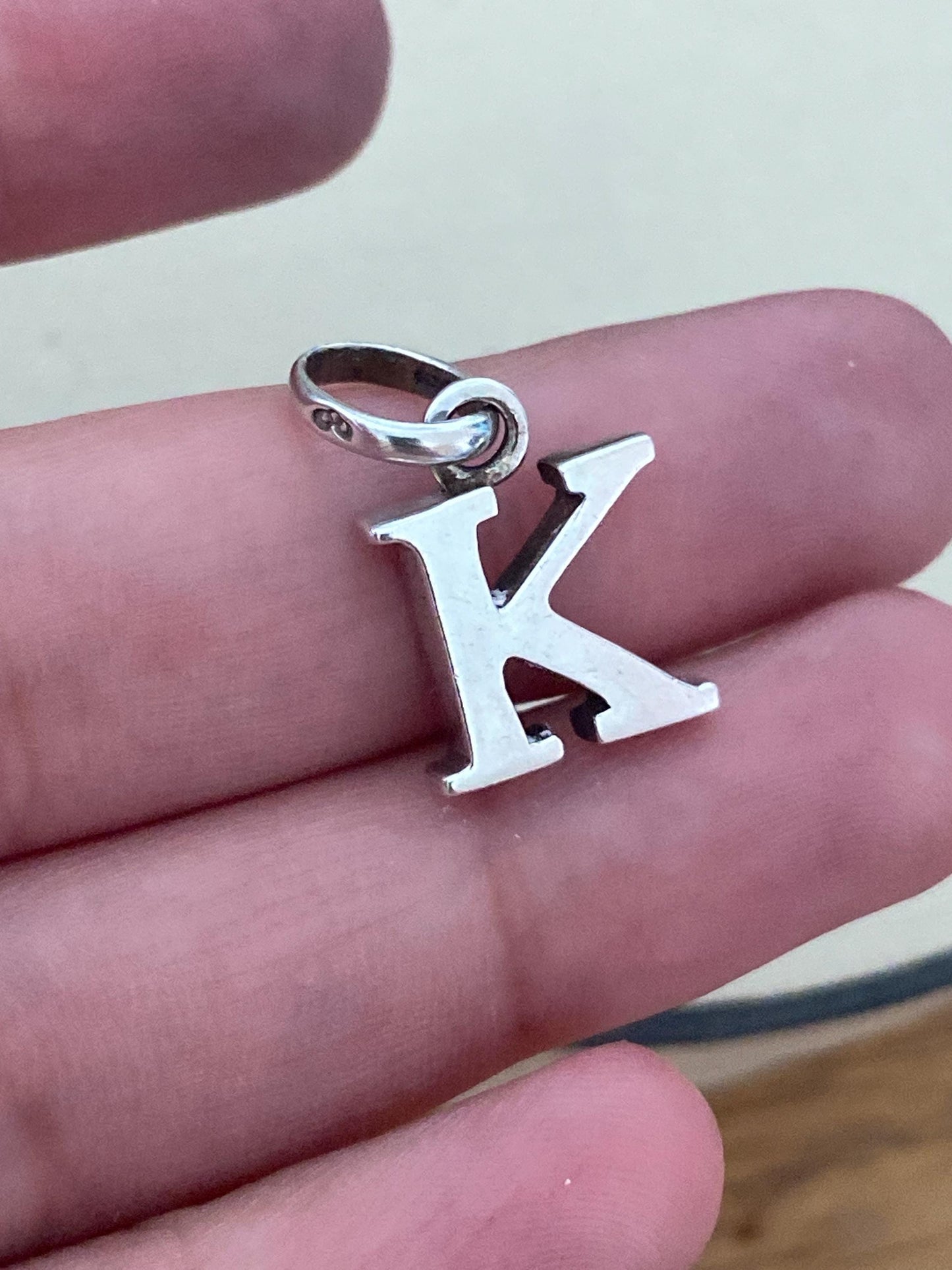 Genuine Links of London sterling silver letter ‘K’ charm