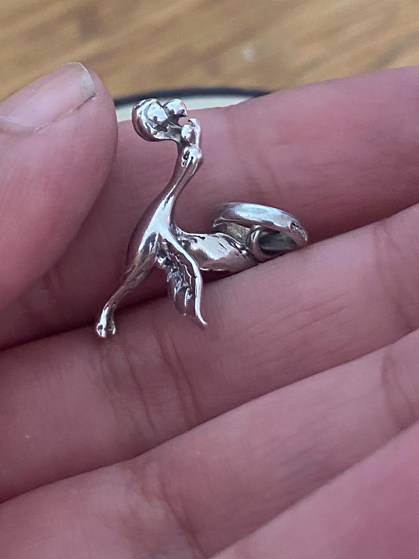 Absolutely gorgeous Links of London Sterling Silver Stork and Baby charm, sterling silver