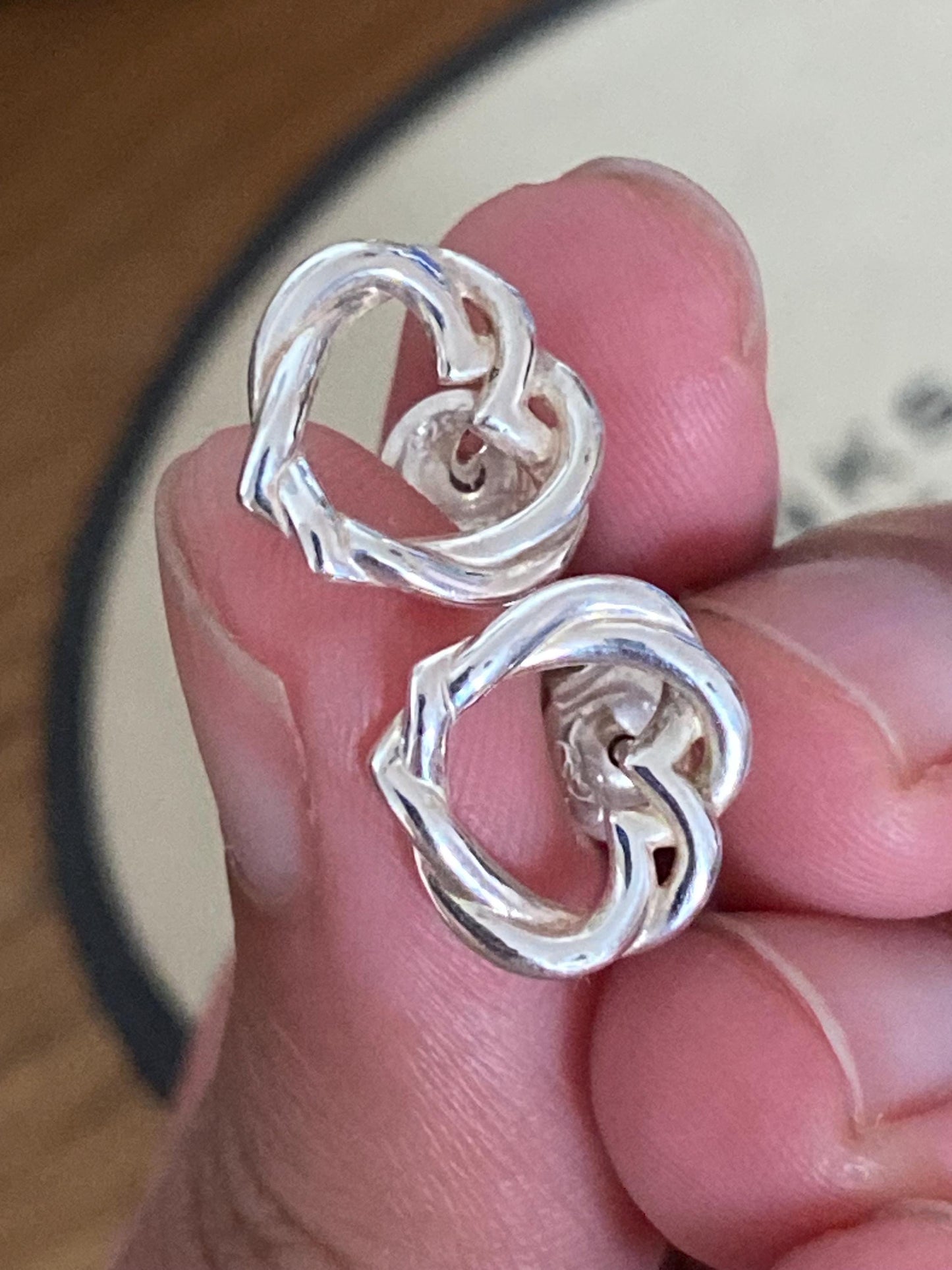 Links of London Kindred Soul Sterling Silver Stud Earrings, genuine, with box