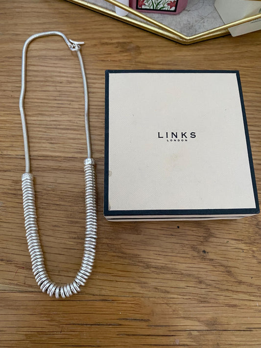 Gorgeous Links of London Sweetie  Necklace, Sterling Silver, Assay Hallmarked, 17” long, with box