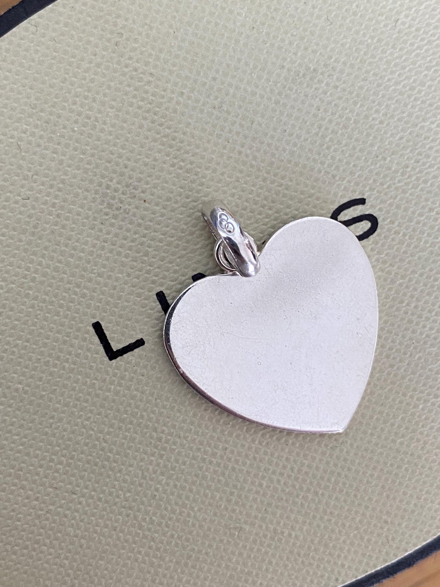 Beautiful genuine rare Links of London sterling silver large heart charm