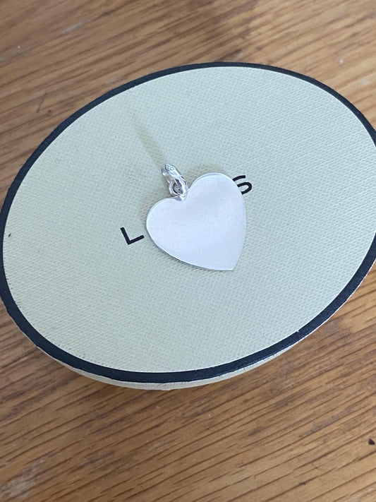 Beautiful genuine rare Links of London sterling silver large heart charm