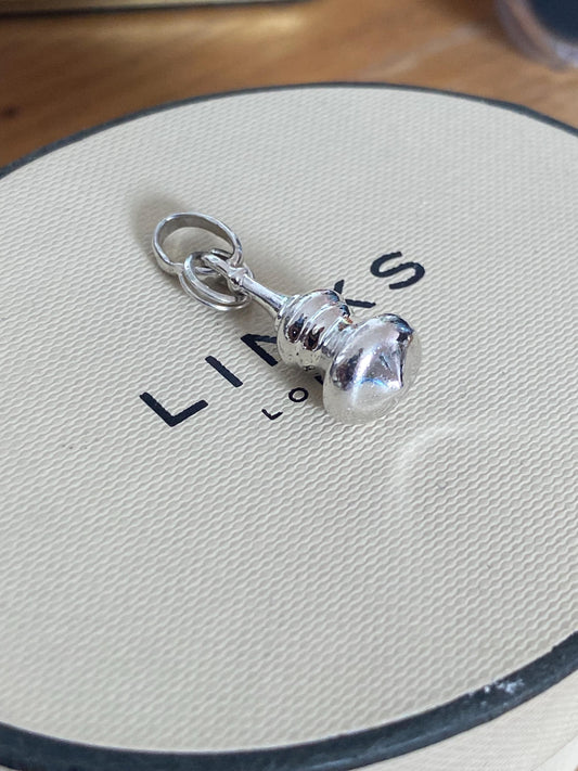 Beautiful very rare hallmarked Links of London sterling silver anoushka dome charm, genuine