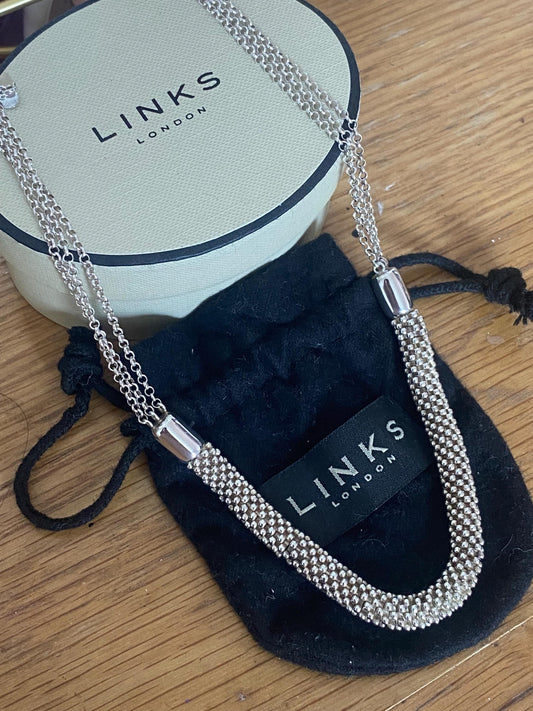 Gorgeous LINKS OF LONDON Effervescence Star Necklace, sterling silver, hallmarked, with box