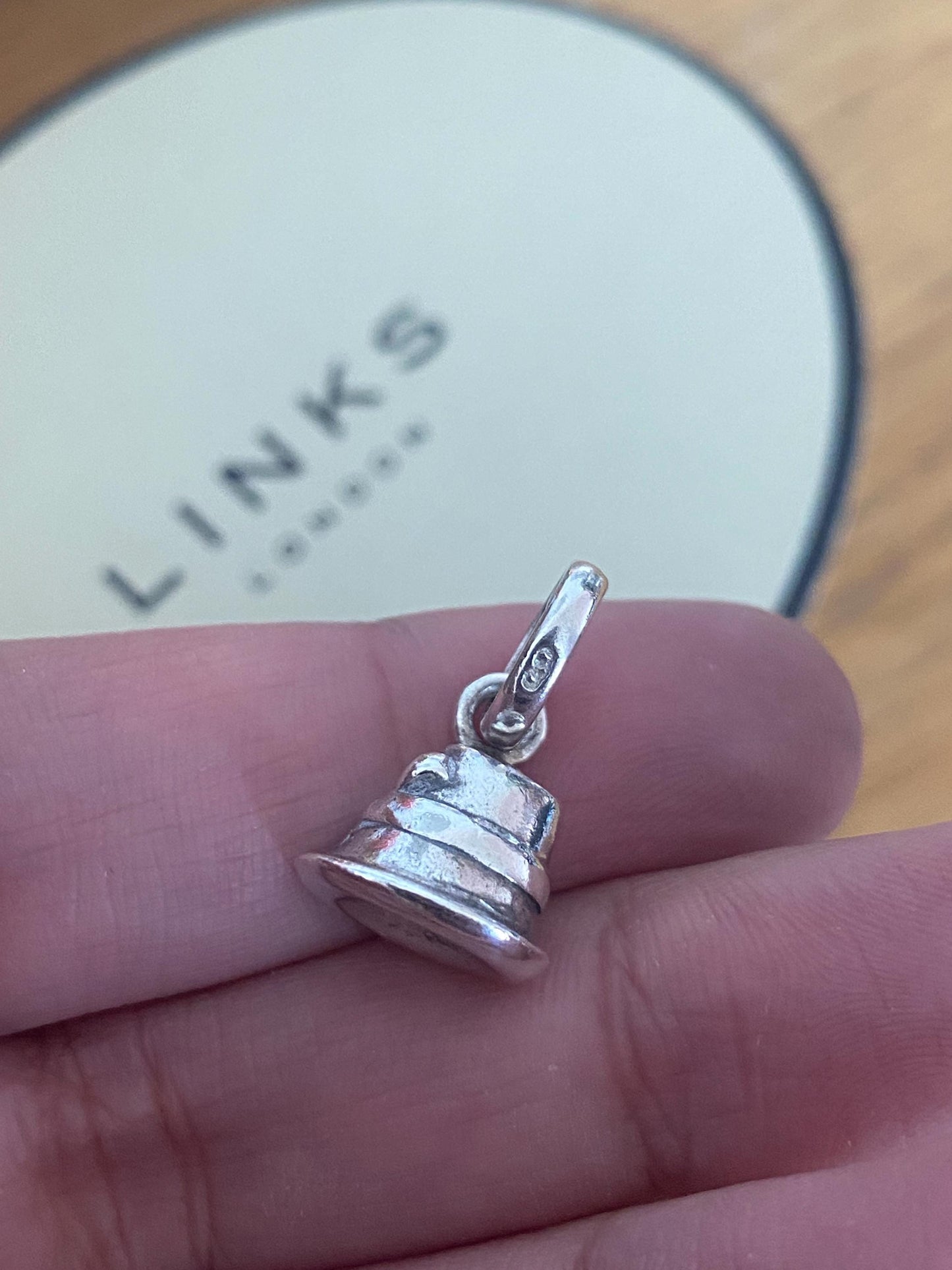 Genuine Links of London Ladies Trilby Hat, Sterling Silver, Assay Hallmarked