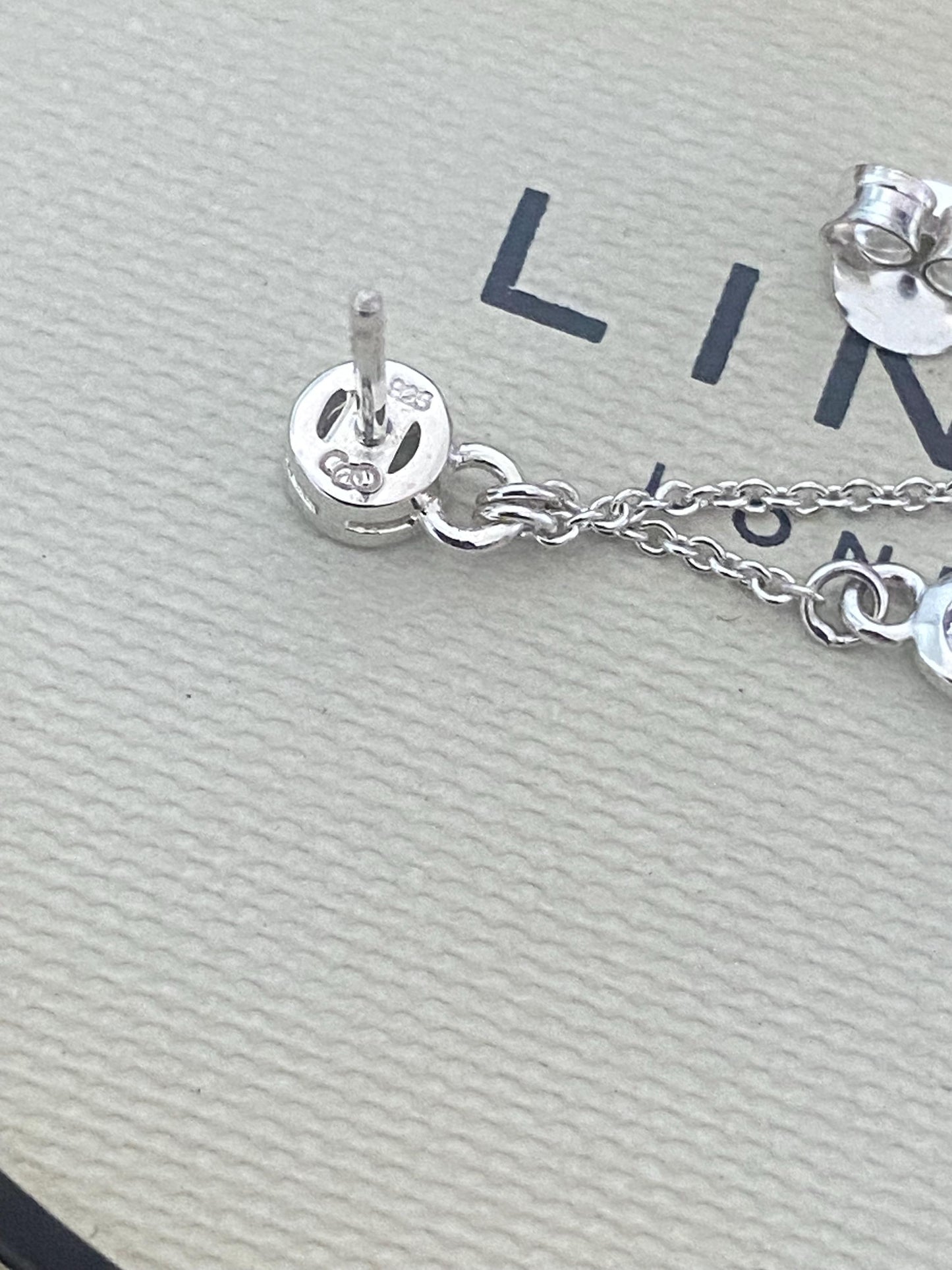 New Links Of London Genuine topaz drop Earrings, sterling silver