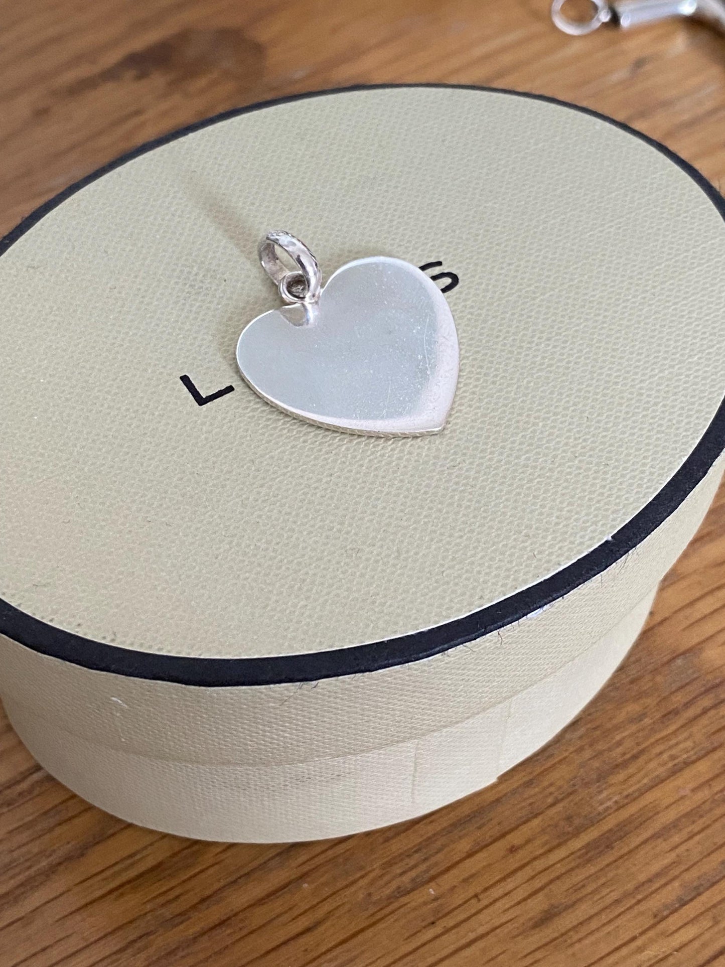 Beautiful genuine rare Links of London sterling silver large heart charm