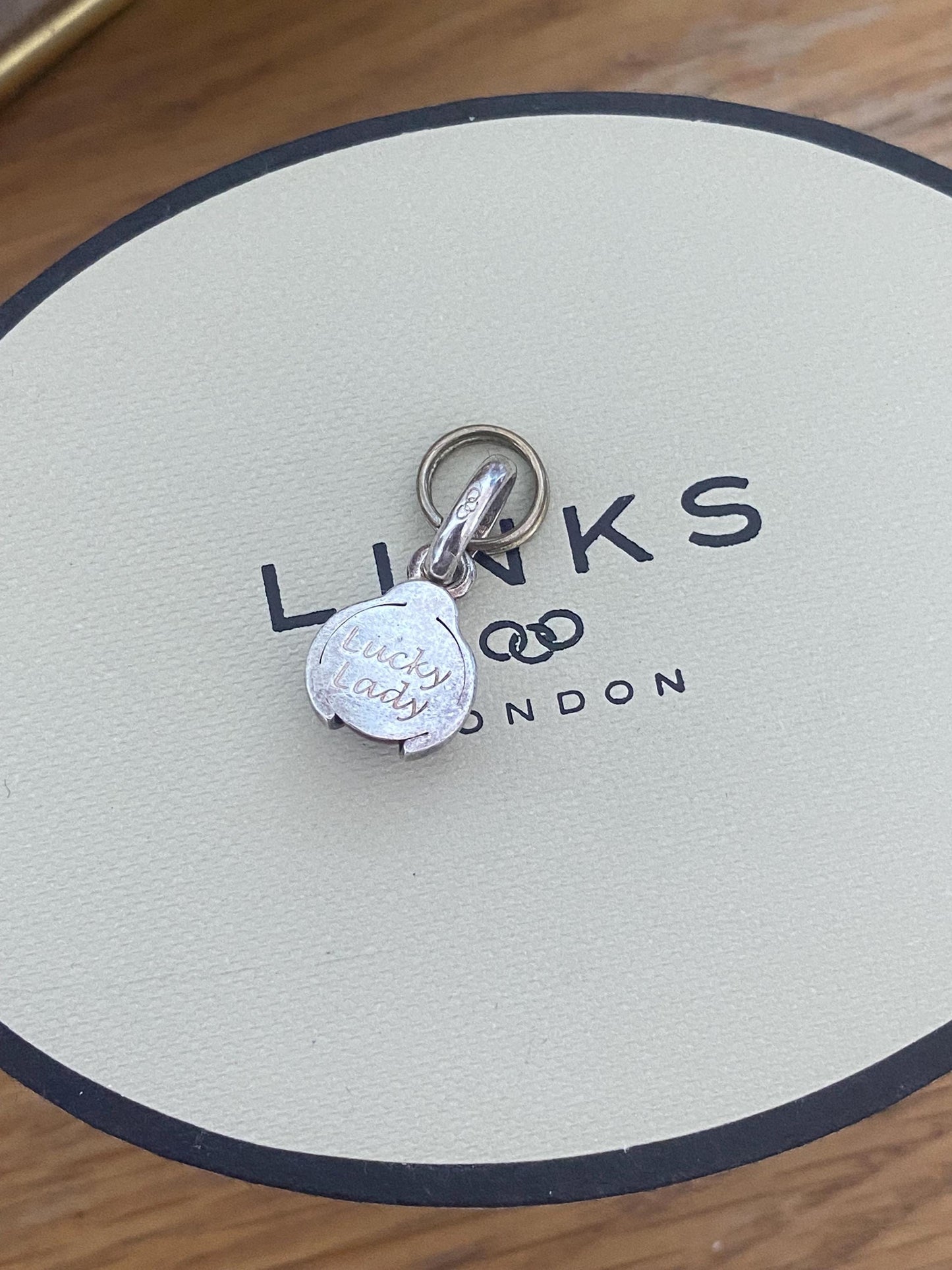 Gorgeous Links of London Lucky Ladybird Charm, Sterling Silver and Glass, genuine