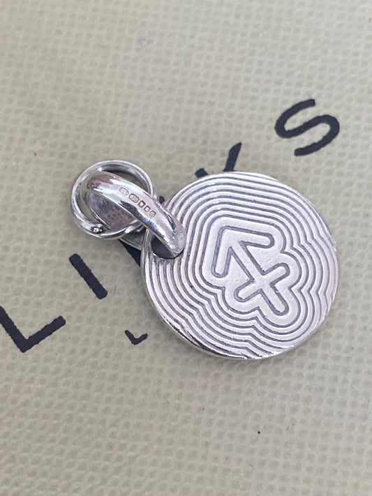 Links of London sterling silver bracelet charm Sagittarius zodiac star sign, genuine