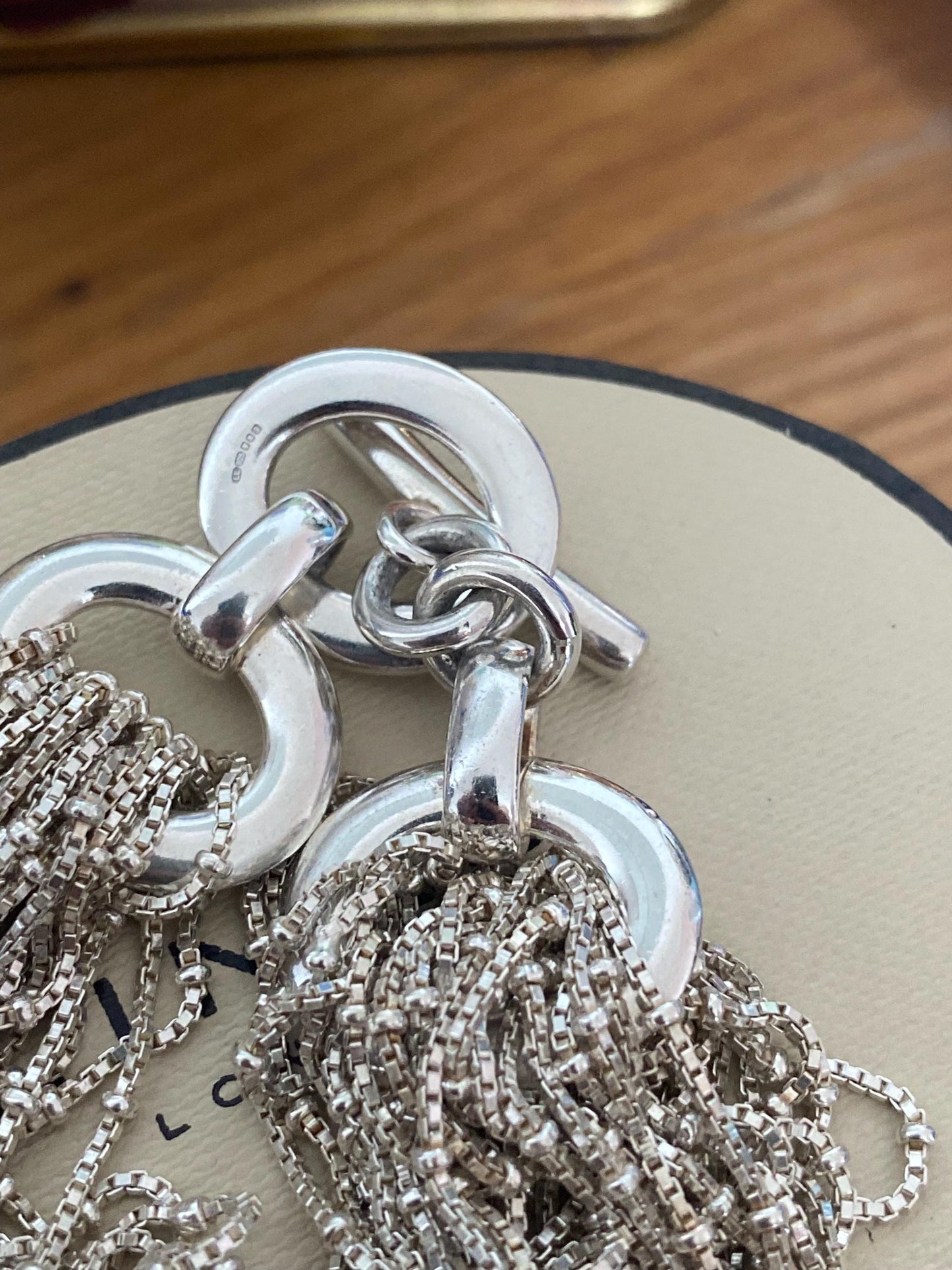 Gorgeous very rare Links Of London Sterling Silver Raindance Multi Chain Toggle Bracelet, Vintage, Genuine