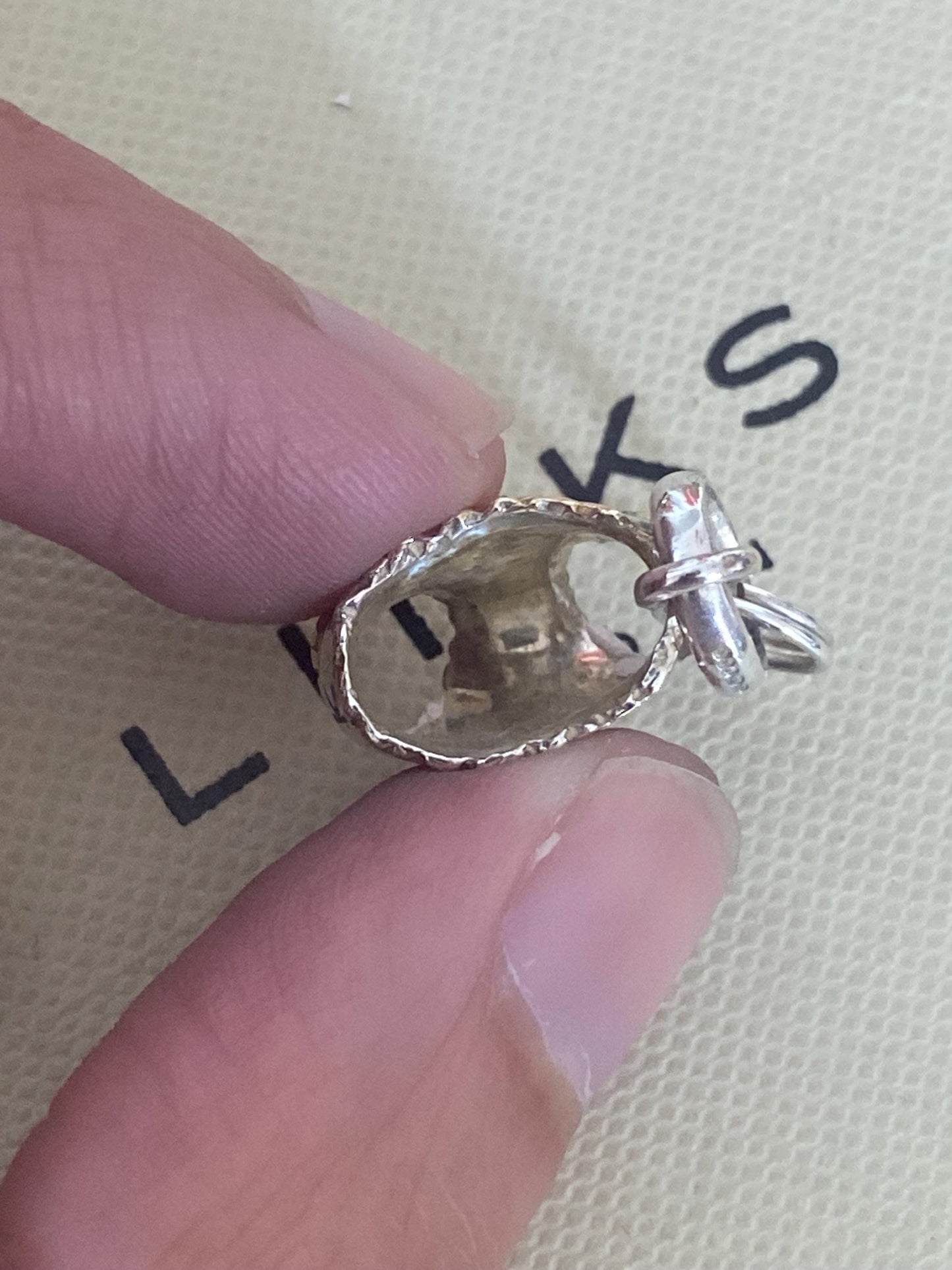 Links of London 'Lucky Knickers' Charm, Sterling Silver, 18k Gold Vermeil Detail, genuine