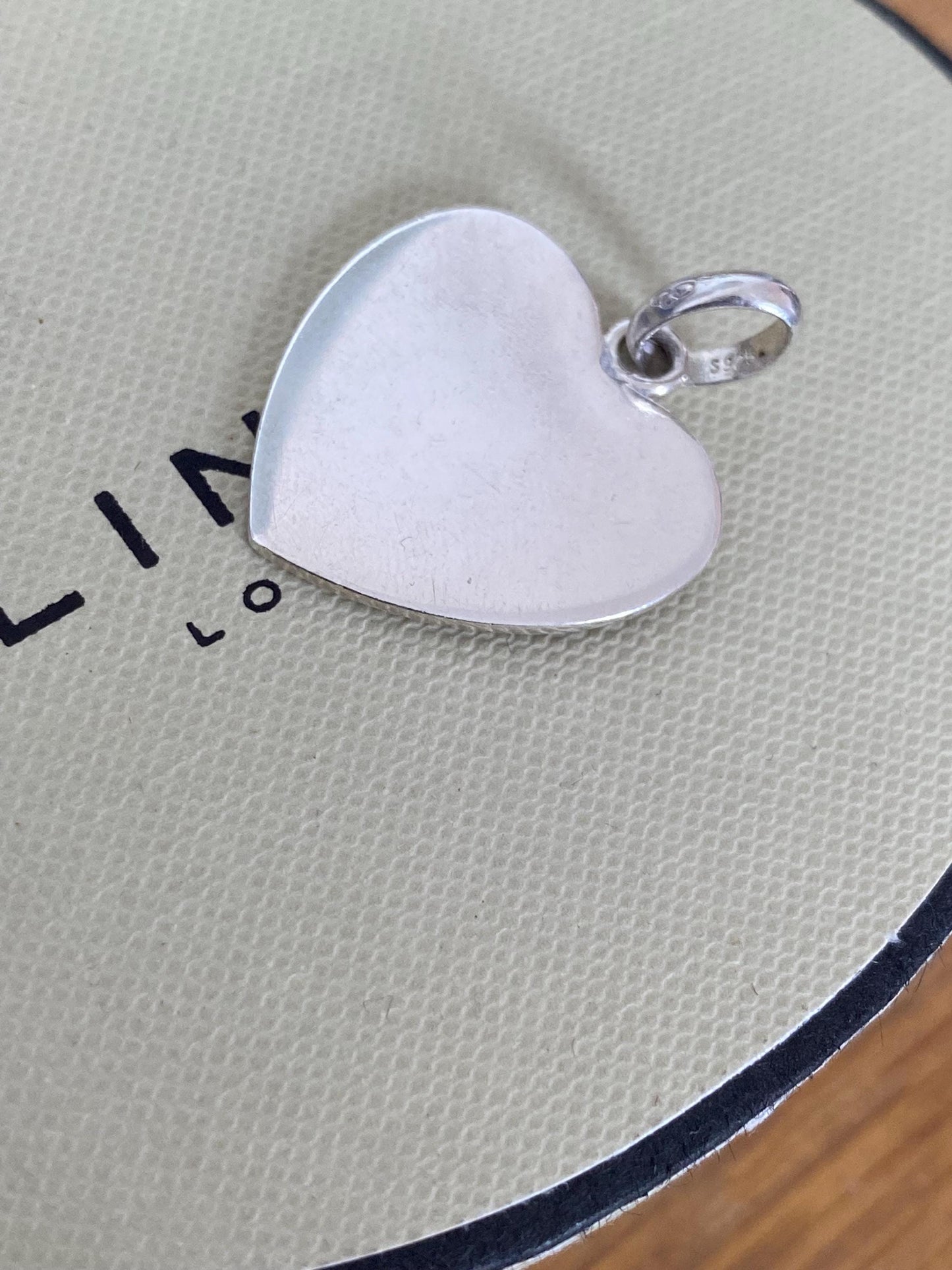 Beautiful genuine rare Links of London sterling silver large heart charm