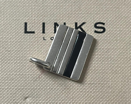 cute genuine rare Links of London sterling silver big slender credit card hallmarked charm
